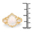 Anillo de Ópalo Etíope Baño de Oro de 14K en Plata Esterlina