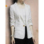 Korean-Style Casual Cotton-Linen Suit Jacket