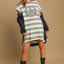 Peace Applique Striped Short Sleeve Mini Dress