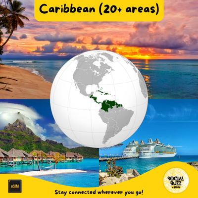 High-Speed Caribbean eSIM Data Plan for 20+ Destinations - Korvel