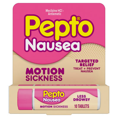 Pepto-Bismol Motion Sickness Relief Tablets – 10 Count