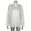 Pull en maille à col montant irrégulier pour femmes