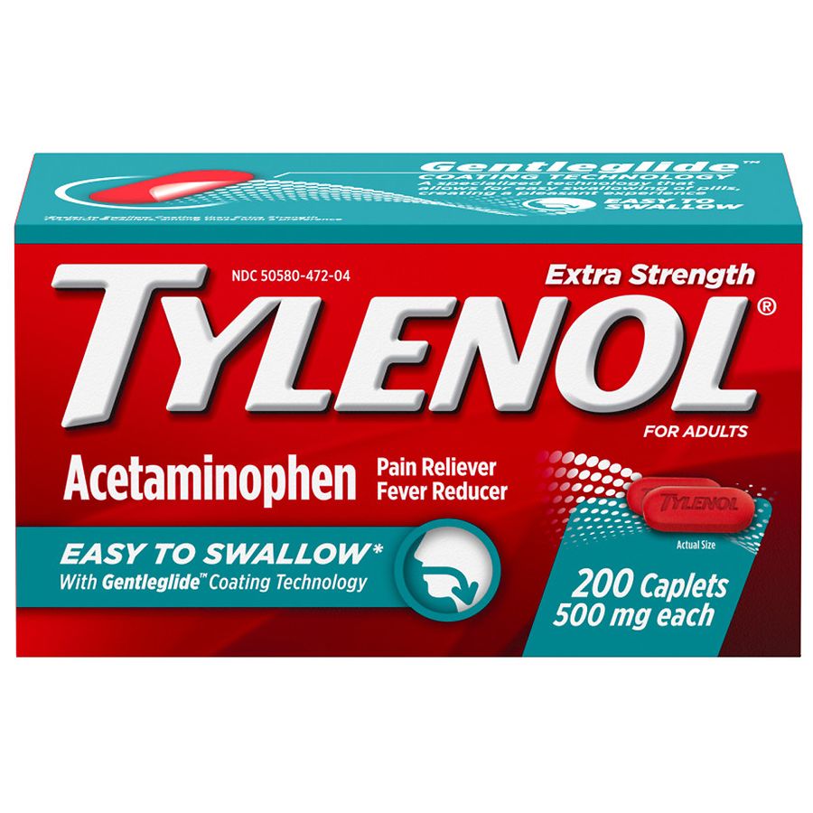Tylenol Extra Strength Acetaminophen Caplets
