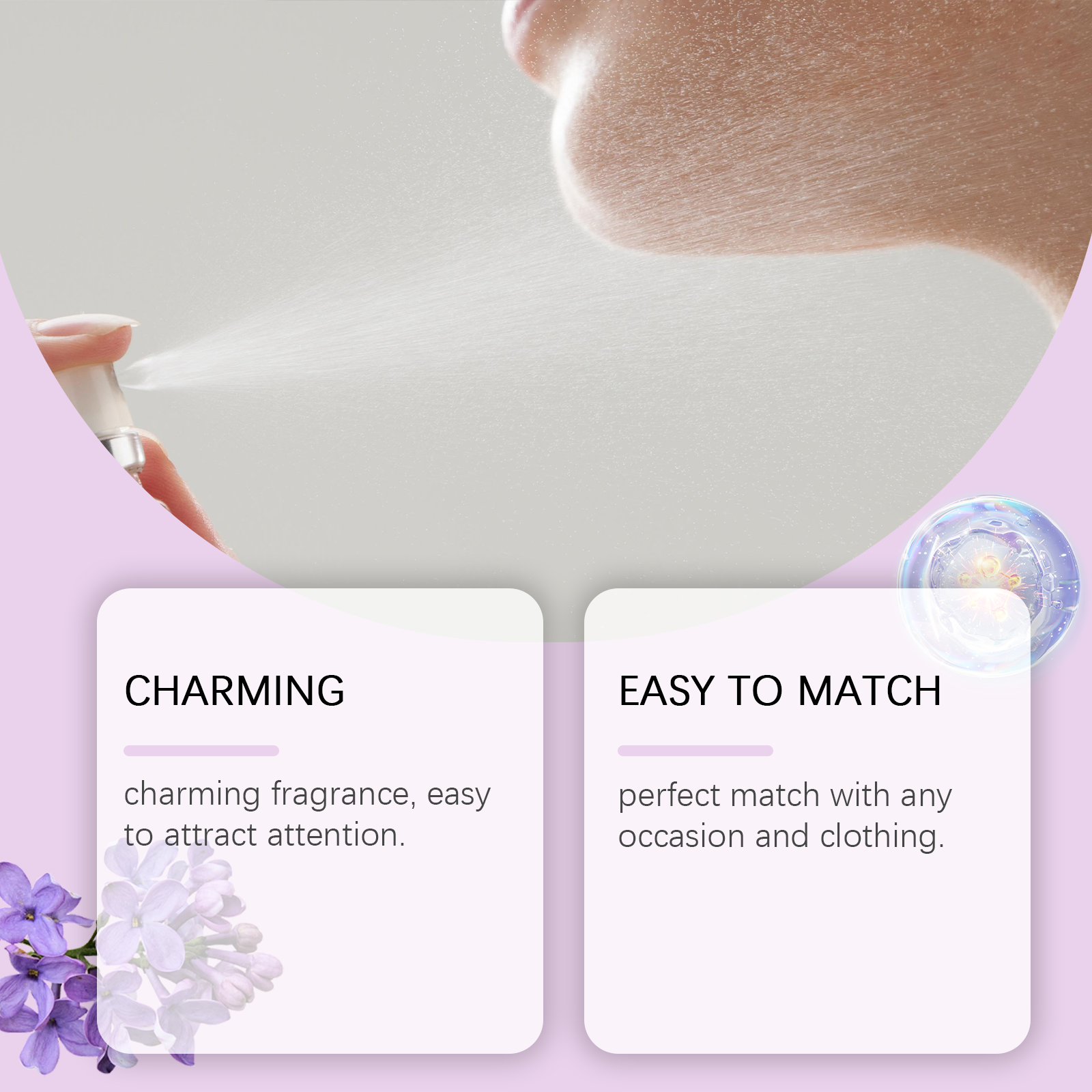 Women's Charm Perfume Lasting Fragrance Fresh Rose Elegant Fragrance Dating Commute Attractive Convenient Perfume - Korvel