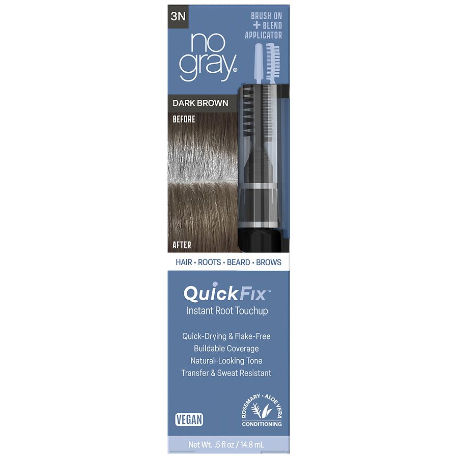 No Gray QuickFix Instant Root Touchup, Brun Foncé