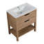 30 Inch Bathroom Vanity Plywood With 2 Drawers-BVB01030IMO-BL9075B - Korvel