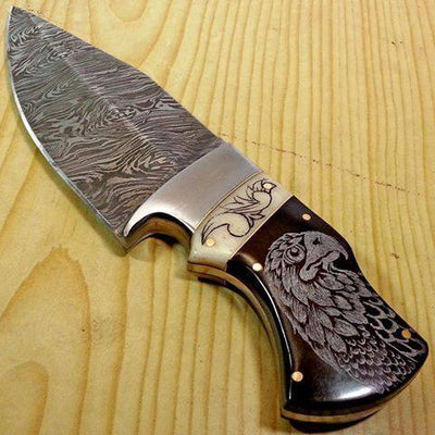 Premium Handmade Damascus Steel Skinning Knife for EDC - Korvel