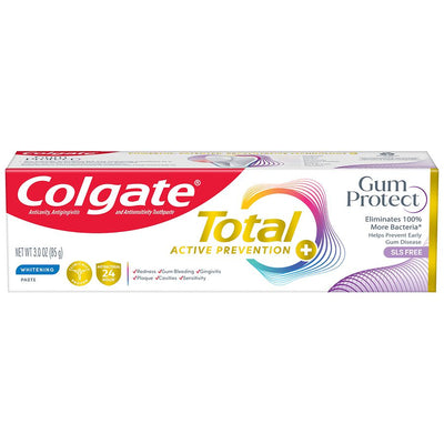 Dentifrice blanchissant Colgate Total Active Prevention Protection des Gencives - Menthe 3 Oz