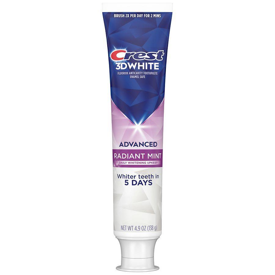 Pasta de dientes Crest 3D White Advanced Radiant Mint 4.9 oz