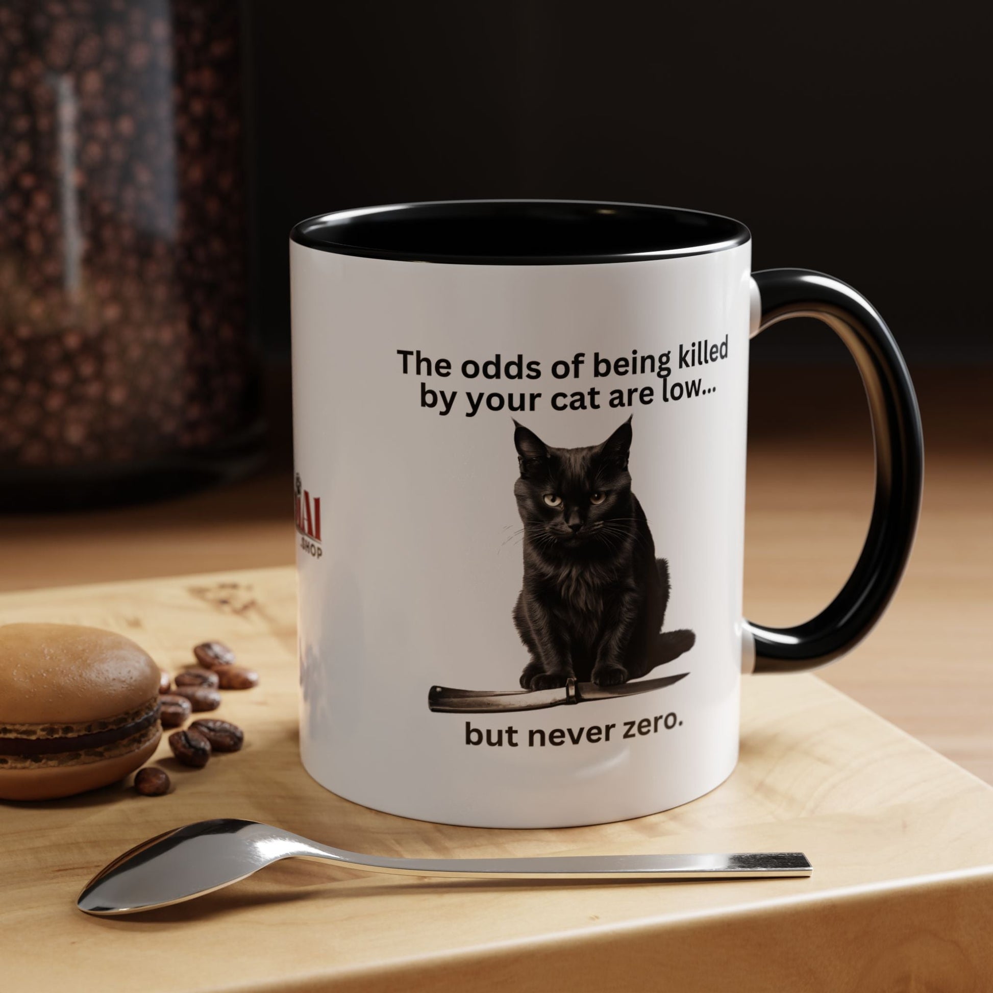 Charming Cat-Themed Accent Coffee Mug (11oz & 15oz) - Korvel