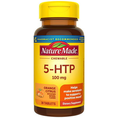 Nature Made 5-HTP Chewable Tablets, 100 mg, Orange Citrus