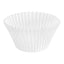Jumbo White Fluted Baking Cups - 2 1/4" x 1 7/8"