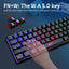 61 key keyboard Bluetooth the third mock examination 2.4G wireless keyboard RGB backlight tablet phone mini keypad - Korvel