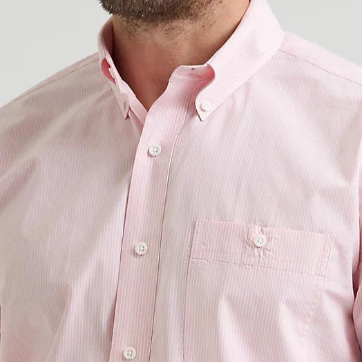 Wrangler Men's Pink Bucking Cancer Shirt - Korvel