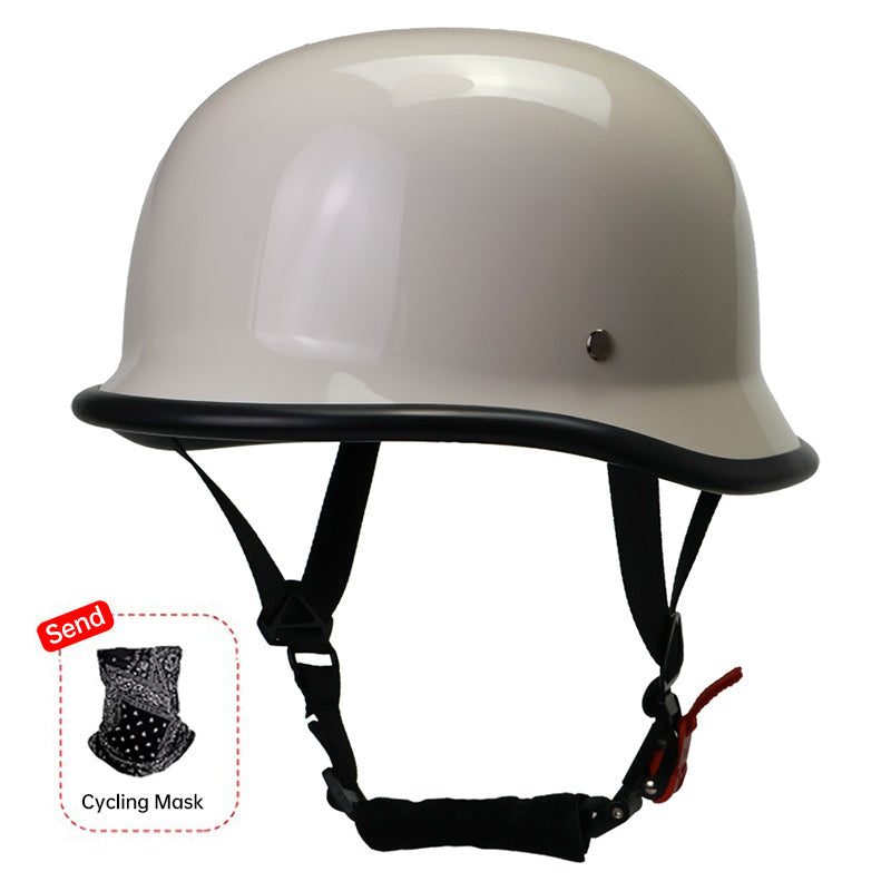 Half-Face Motorcycle Helmet for Cycling, with ECE and DOT Certifications. Made of ABS Material, Suitable for Men and Women. - Korvel