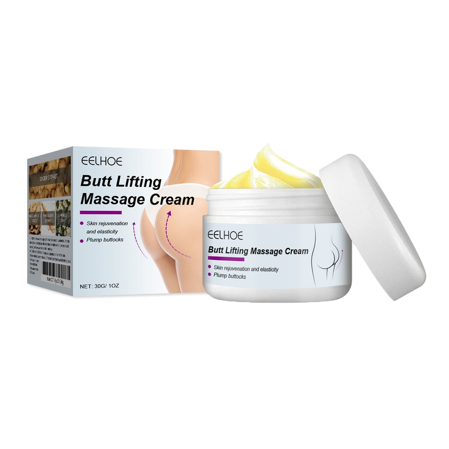 Butt Massage Cream Firming Body Skin And Enhancing Buttock Elasticity Moisturizing Massage Treatment Cream - Korvel