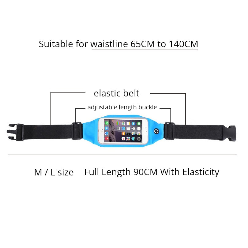 Case For Meizu m3 note U10 m3s Sports Belt Running Waist Bags Waterproof Fanny Pack Workout Cover Gym Case For Maze m3 note u10 - Korvel