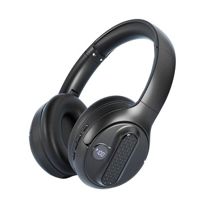 Head mounted Bluetooth earphones with portable power bank wireless earphones Type-C interface foldable card insertion - Korvel