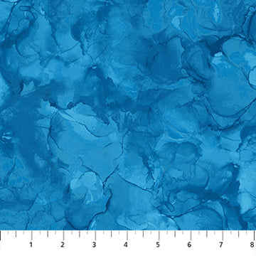 Mirage Bahama Blue Cotton Fabric - 43"/44" Per Yard
