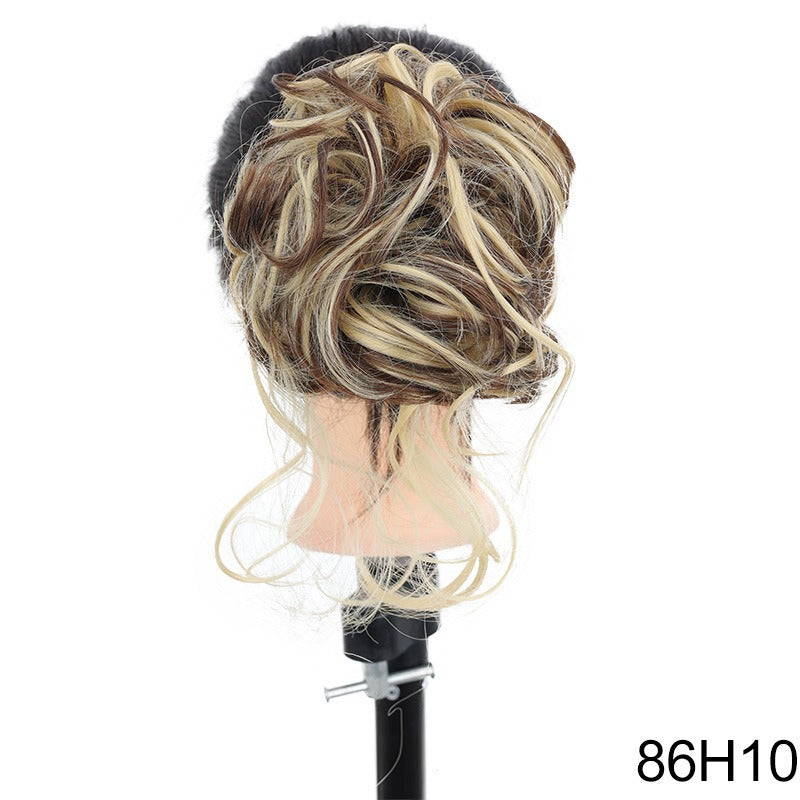 Synthetic Messy Curly Claw Hair Bun Chignon Hair Extensions Scrunchy Fake False Hair With Tail for Women Hairpieces - Korvel