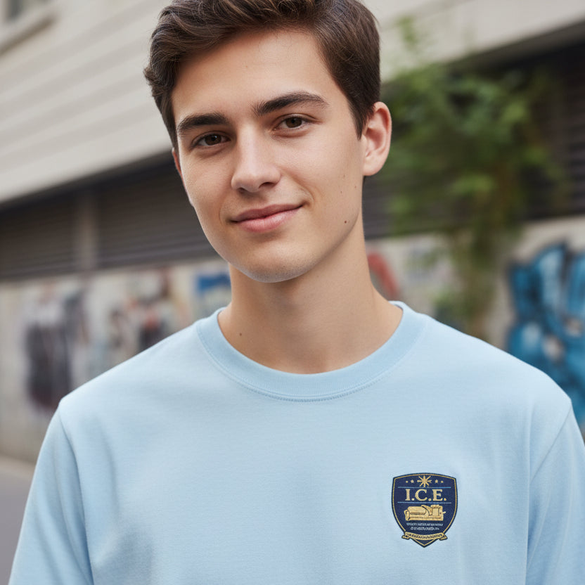 I.C.E. Badge T-Shirt | Institute of Cozy Excellence Tee