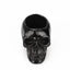 Soporte para bolígrafos con diseño de calavera negra