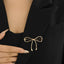 Broche Élégante en Forme de Nœud en Lave pour Femmes - Accessoire Polyvalent