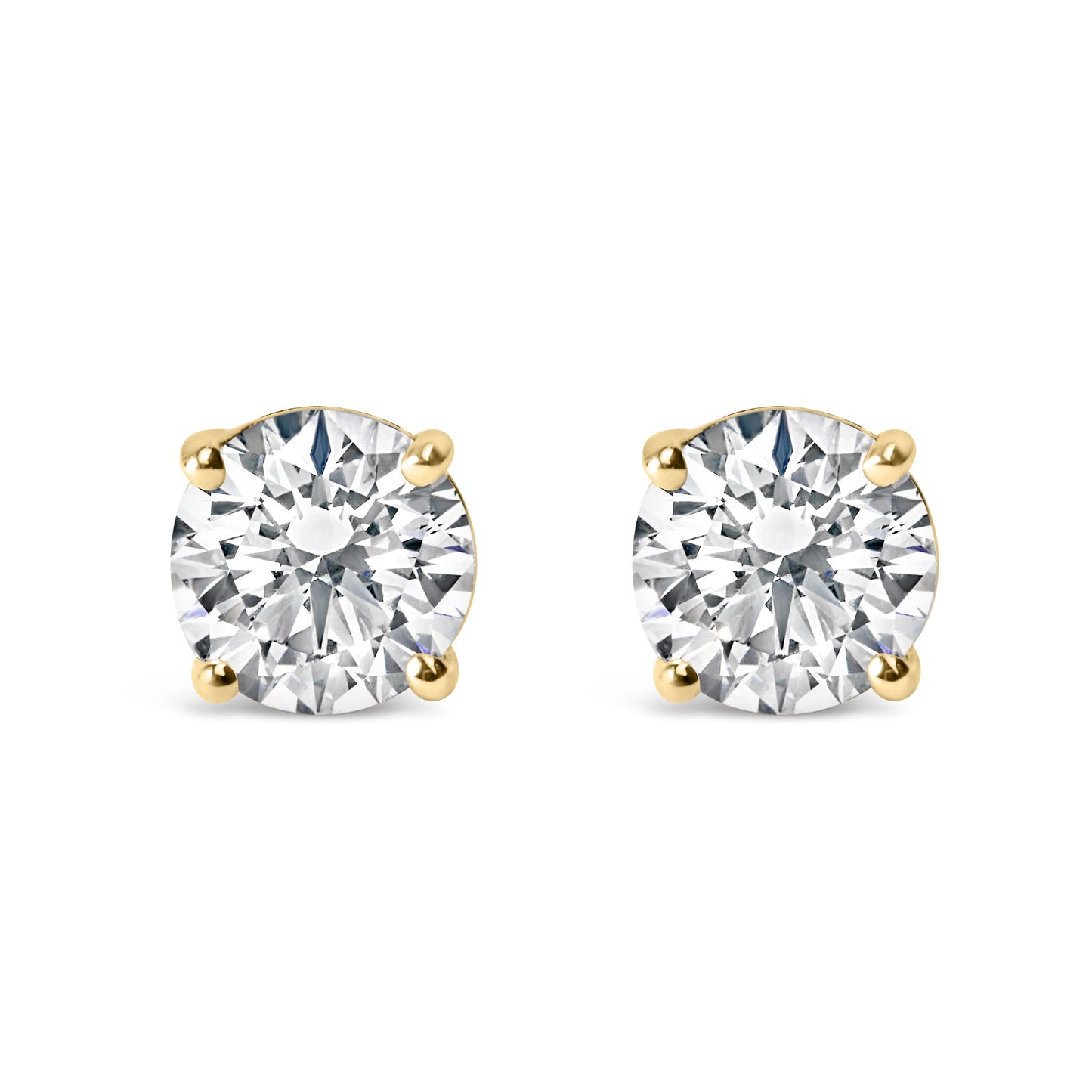 Boucles d'oreilles en diamant lab-grown de 2,00 Cttw en or blanc 14K