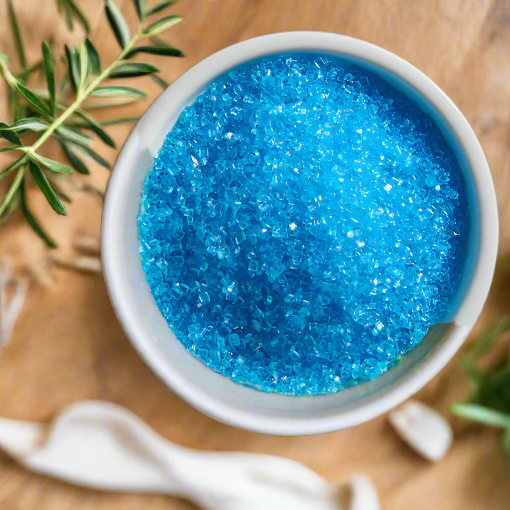 Vibrant Large Crystal Sugar Edible Cake Toppings - 10 Colors