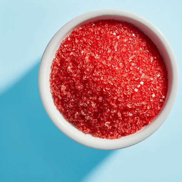 Vibrant Large Crystal Sugar Edible Cake Toppings - 10 Colors