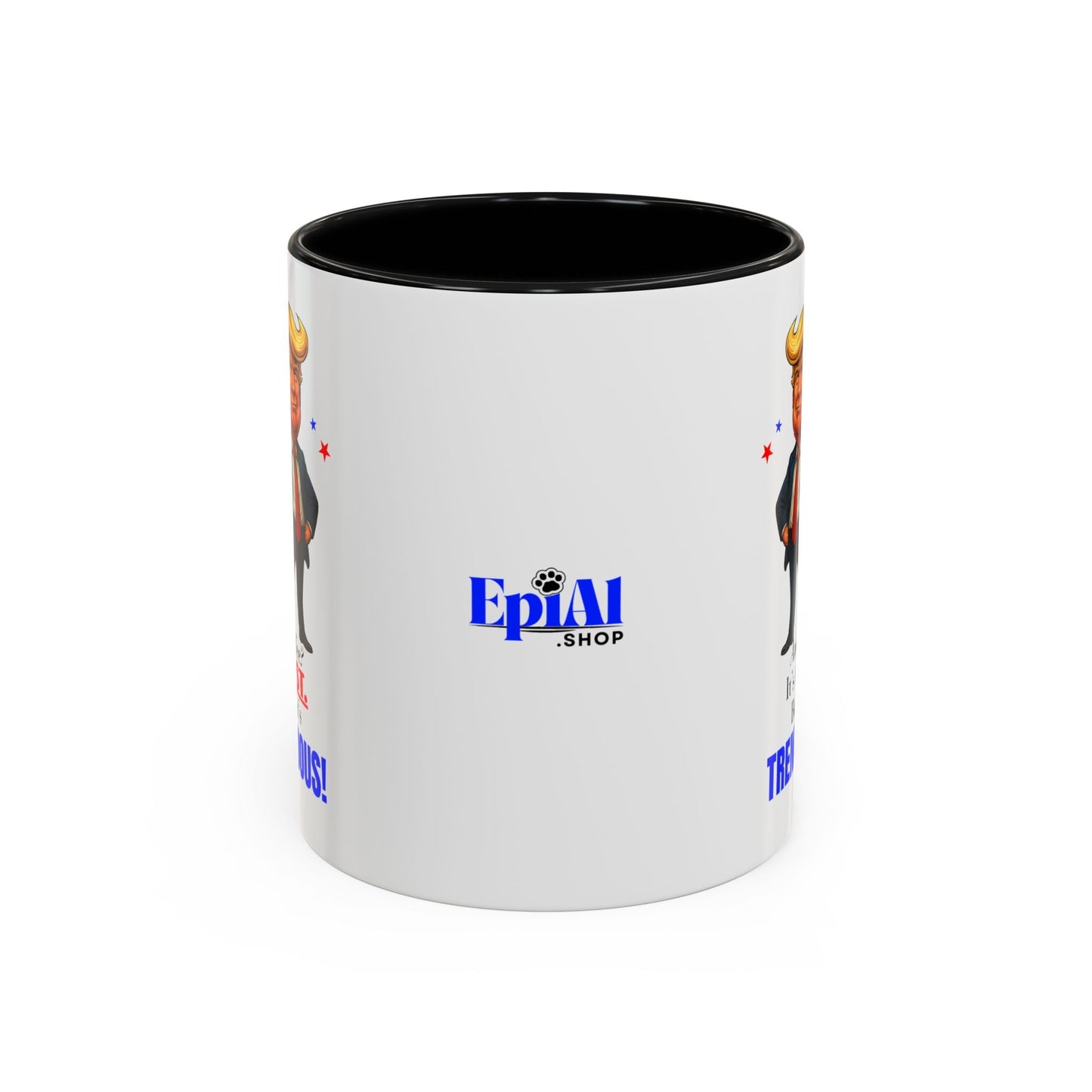 Taza de café de acento vibrante