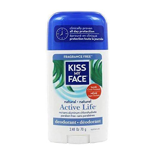 Kiss My Face Active Life Stick Deodorant - Fragrance Free, 2.48 oz