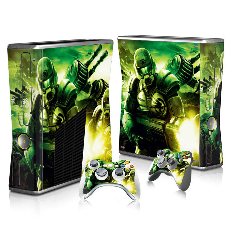 Xbox 360 Slim Full Body Color Membrane Stickers with Scratch-Resistant Protection - Korvel