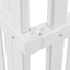 Privacy Screen Panels Kit Air Conditioner Trash Can Enclosure Vinyl white color - Korvel