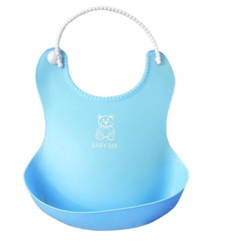 Baby Infant Toddler Waterproof Silicone Bib - Korvel