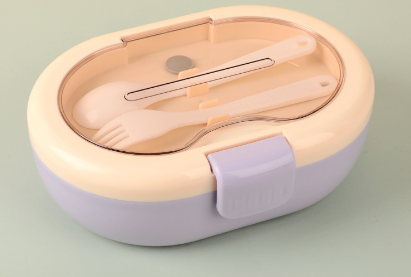 Modern simple food grade microwaveable lunch box with compartments - Korvel