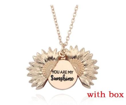 Collar de Letras Dobles Girasol