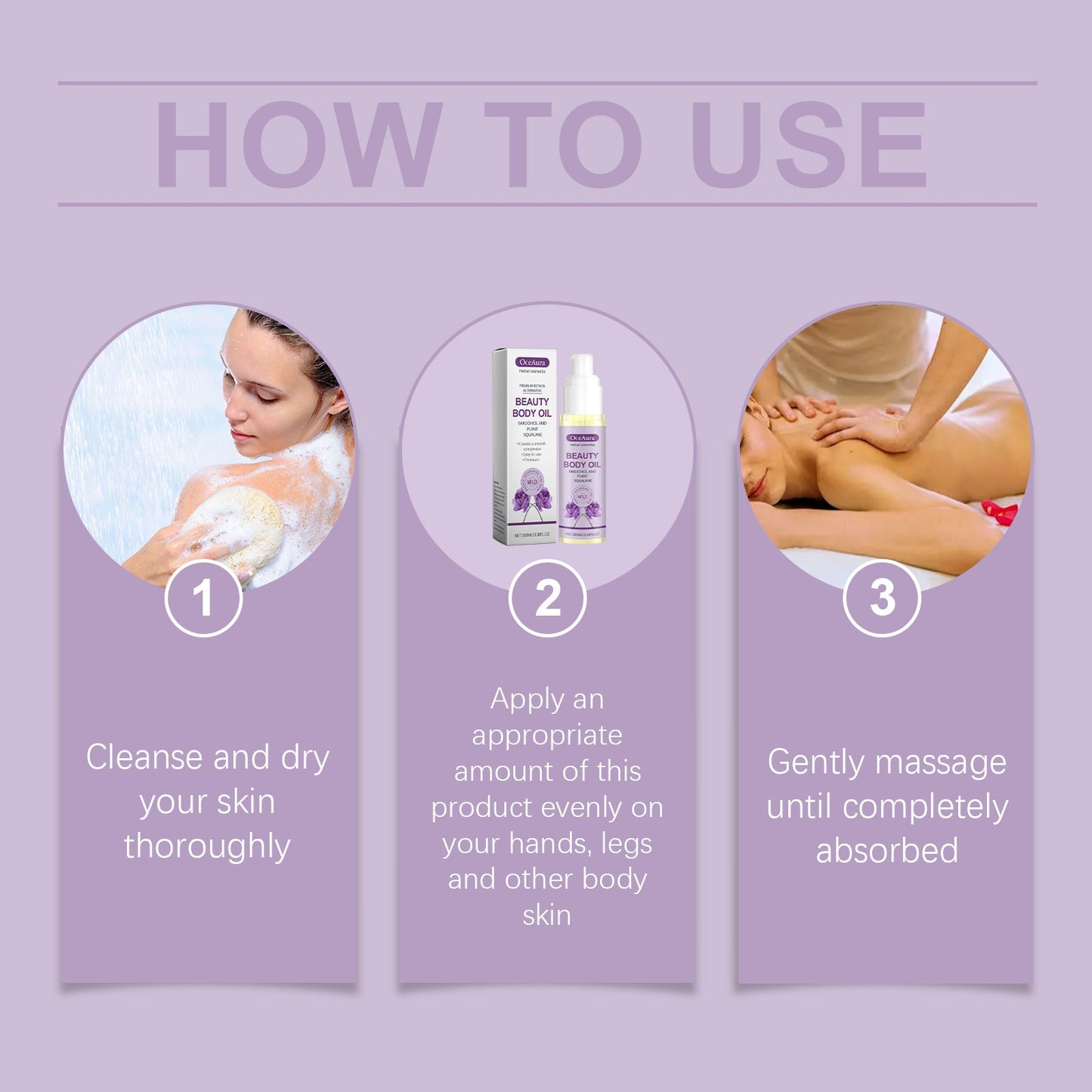 Premium Body Moisturizing Care Oil for Daily Hydration