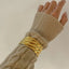 18K Gold-Plated Stainless Steel Open Ring - Korvel