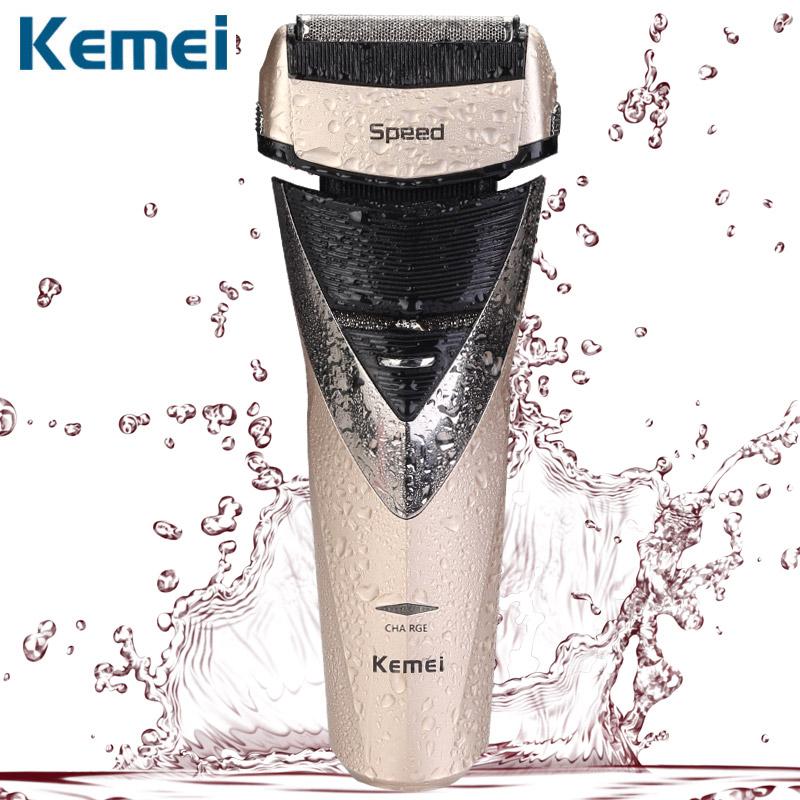 Kemei electric shaver rechargeable shaveing for man shavers body wash twin blade cutter head men face care Shaver razor KM-8102 - Korvel
