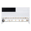 Full Size Daybed with Storage Shelves, Blackboard, Cork board, USB Ports and Twin Size Trundle  White - Korvel