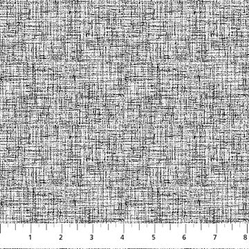 Tissu en coton Nature's Sketchbook - Blanc/Noir, 44"/45" par yard