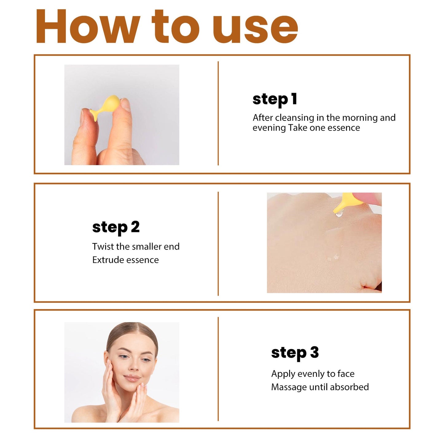 Essence de capsule d'acide hyaluronique pour une peau radieuse