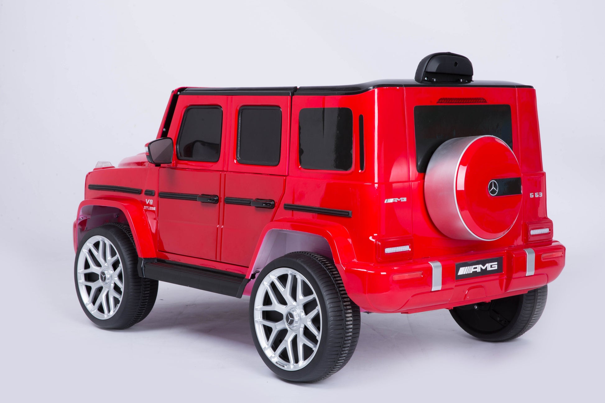 Mercedes Benz G63 Children's Electric Vehicle with Remote Control, 12V Spring Suspension, Safety Lock, and License - Korvel