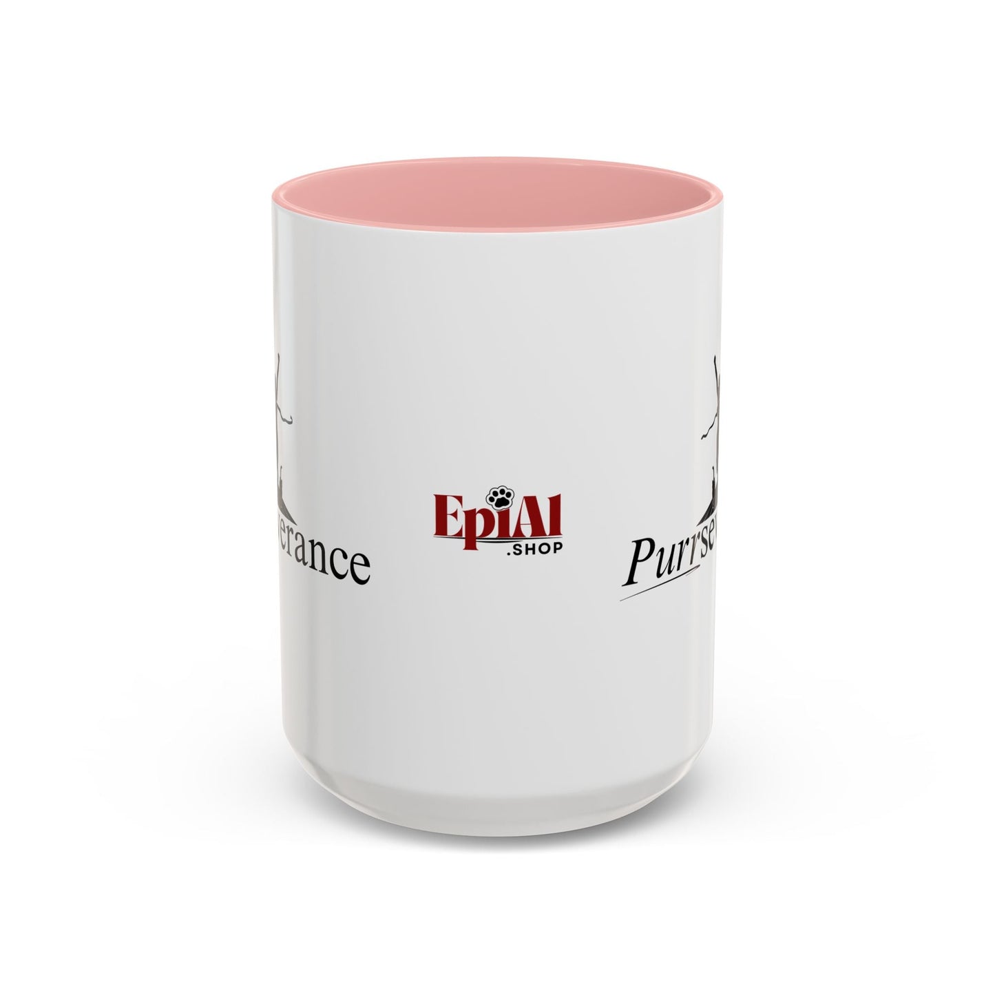 Purrseverance Accent Coffee Mug - Stylish & Functional