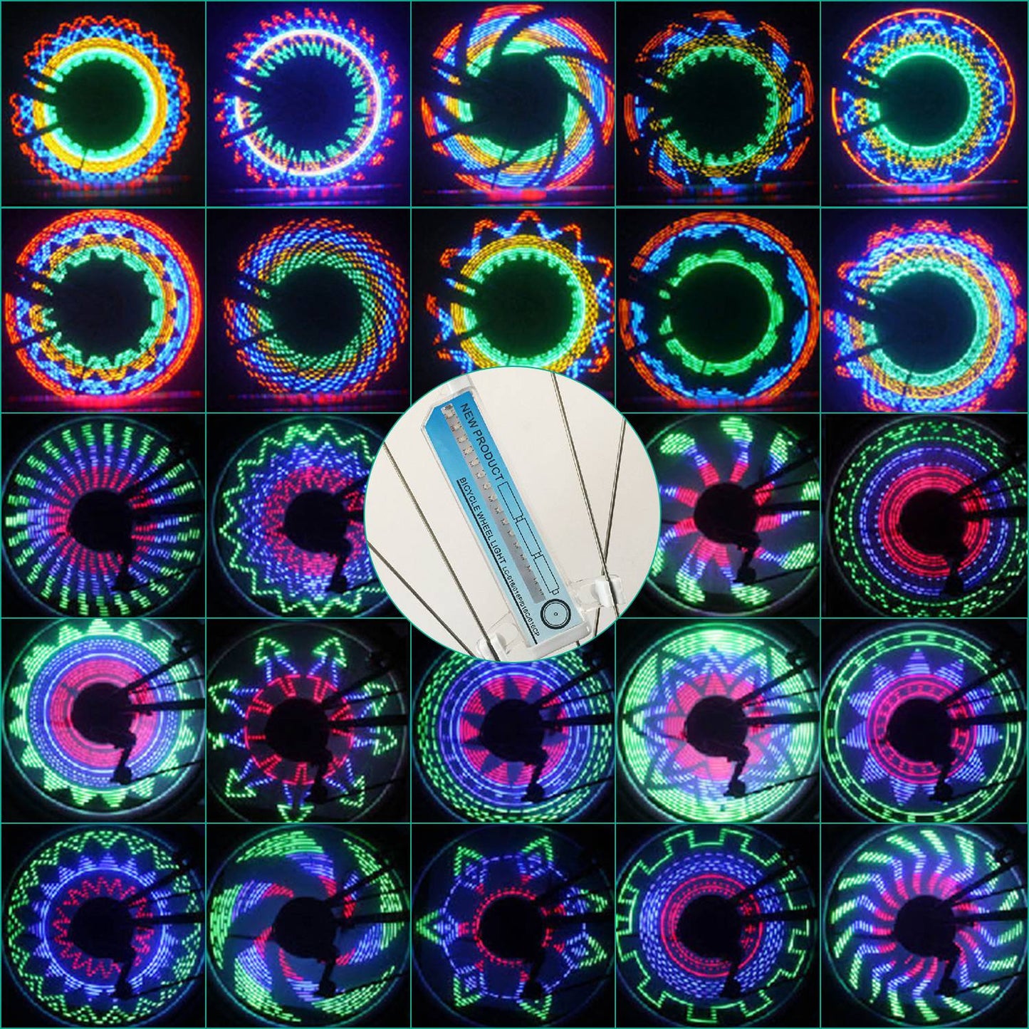 Lumières de vélo GBruno 32LED Patterns - 2 pièces