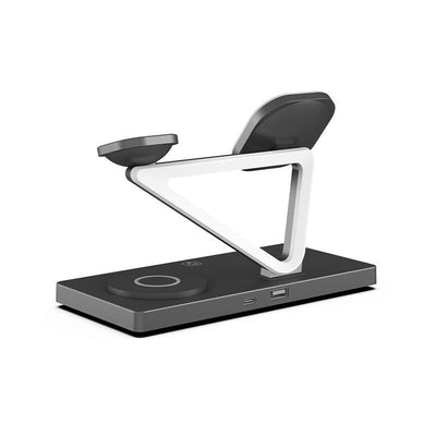 Magnetic 15W Five in One Wireless Charging Stand for Mobile Phone Earphones, Watches, Wireless Fast Charging - Korvel