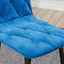 Dining Chairs Set of 4, Modern Kitchen Dining Room Chairs, Velvet Dining Chair Upholstered Cushion Seat and Sturdy Metal Legs - Korvel