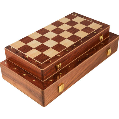 International Chess High end Solid Wood Set Large Children's Wooden Folding Chess Board Special for Western Chess Competition - Korvel