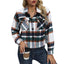 Plaid Women's Woolen Short Coat for Autumn & Winter